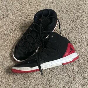 Jordan Black and Red tennis shoes size 2.5